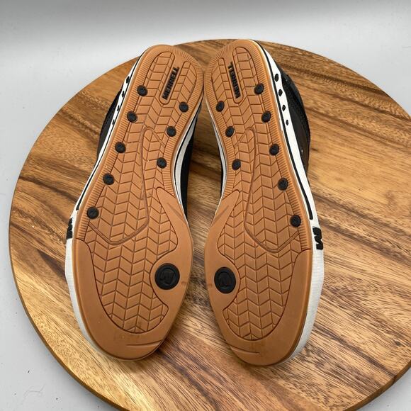 Merrell Rant Mens Size 8.5 Black Canvas Leather Casual Comfort Walking Sneakers - Picture 7 of 8